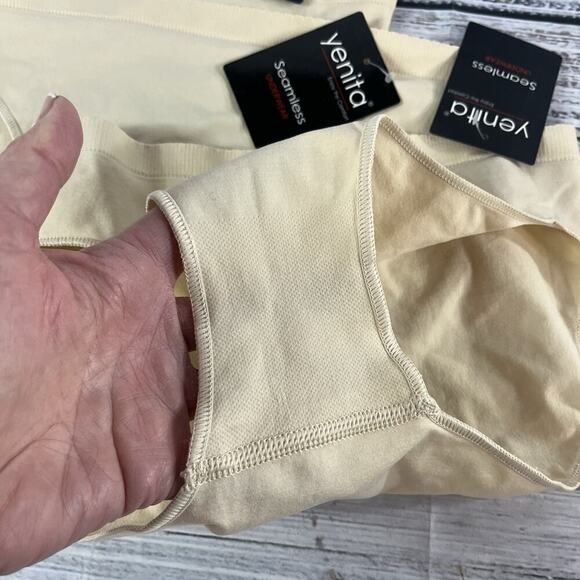 Set of 3 Yenita Seamless Cream Underware Panties size Large/Extra Large Stretch - Picture 8 of 9